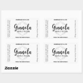 Granola (ou votre formulation) Étiquette Maison Gr (Feuille)