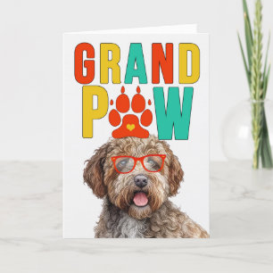 GranPAW Lagotto Romagnolo Grappige Grootouders Dag Feestdagen Kaart