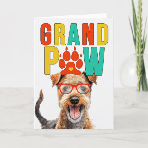 GranPAW Lakeland Terrier Grappige Grootouders Dag Feestdagen Kaart