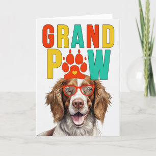 GranPAW Springer Spaniel Grappige Grootouders Dag Feestdagen Kaart