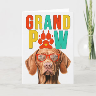 GranPAW Vizsla Hond Grappige Grootouders Dag Feestdagen Kaart