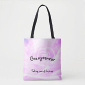 Granpreneur-floreel ontwerp tote bag (Voorkant)