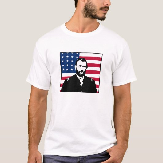 Grant and American flag T-shirt (Voorkant)