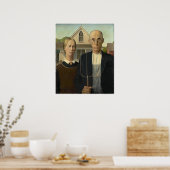 Grant DeVolson Wood American Gothic Poster (Keuken)