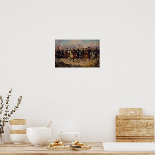 Grant en zijn generaals schilderen poster (Keuken)