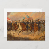 Grant en zijn generaals van Ole Peter Hansen Balli Briefkaart (Voorkant / Achterkant)