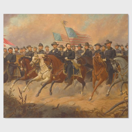 Grant en zijn generaals van Ole Peter Hansen Balli Cadeaupapier (Vlak)