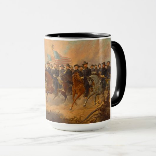 Grant en zijn generaals van Ole Peter Hansen Balli Mok (Voorkant rechts)