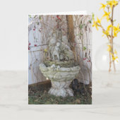 "Grant House Fountain" Carte Get Well Card (Fleur jaune)