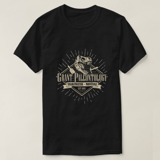 Grant paléontologie T-shirt (Design devant)