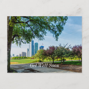 Grant Park Ochtendwandeling Beterschap Ansichtkaar Briefkaart