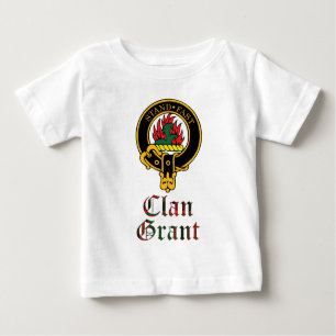 Grant scottish crest and tartan clan name