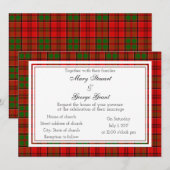 Grant Scottish Faire-part de mariage (Devant / Derrière)