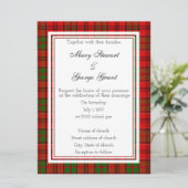Grant Scottish Wedding Invitation Kaart (Staand voorkant)