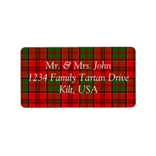 Grant Tartan Label
