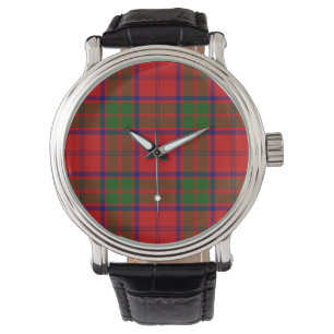 Grant tartan red green plaid horloge