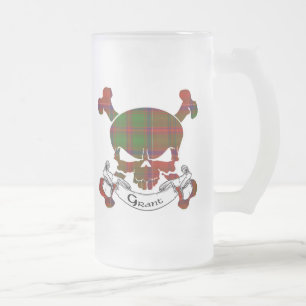 Grant Tartan Skull Mug
