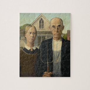 Grant Wood - American Gothic Legpuzzel