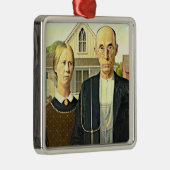 Grant Wood - Amerikaanse Gothische, beroemde Ameri Metalen Ornament (Rechts)