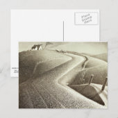 Grant Wood, maart Briefkaart (Voorkant / Achterkant)