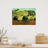 Grant Wood - Young Corn Poster (Keuken)