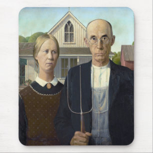 Grant Wood's Amerikaanse Gothic Muismat