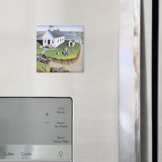 Grant Wood's Arbor Day artwork, Magneet (Insitu (Koelkast))