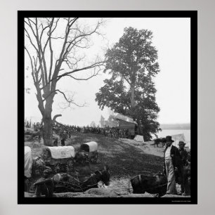 Grant's Wilderness Campaign Wagon Train 1864 Poster