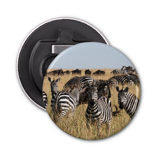 Grant's Zebra Button Flesopener (Voorkant)