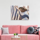 Grant's Zebra Canvas Afdruk (Insitu (Woonkamer))