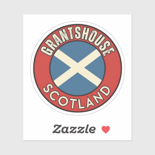 Grantshouse, Schotland Sticker (Vel)