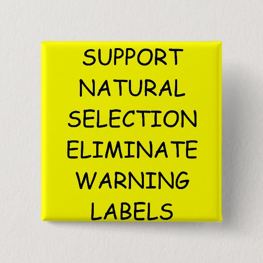 grap DARWIN-evolutie Vierkante Button 5,1 Cm (Voorkant)