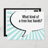 grap flora palmboom briefkaart (Voorkant / Achterkant)