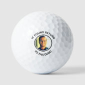 grap grappig Custom papa foto golfbal Golfballen (Voorkant)
