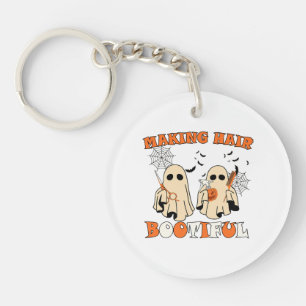 Grap Haar Grappige Geest Kapsalon Halloween Sleutelhanger