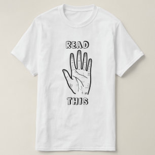 Grap lezen grap fun fun tellers humor t-shirt