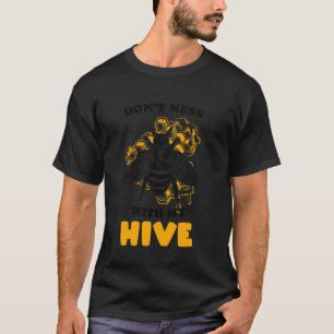 Grap niet met mijn bijenkorf Bijenhoningraat Imker T-shirt