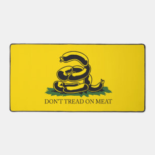 Grap niet op vlees grappige Gadsden vlag parodie m Bureaumat