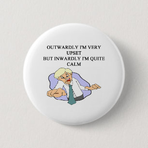 grap voor vrede ronde button 5,7 cm
