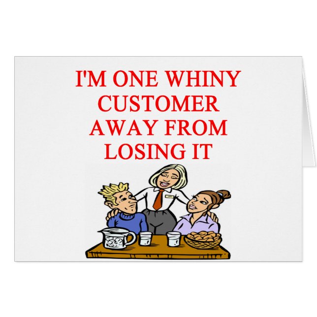 grap WAITRESS cudtomer (Voorkant Horizontaal)