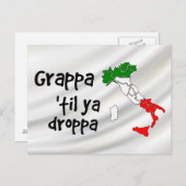 Grapa Til Ya Droppa Italië Kaart (Voorkant / Achterkant)