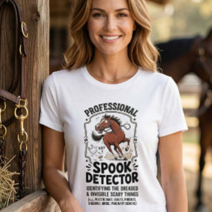 Grapdetectiepaardrijder schuur humor t-shirt