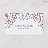 Grape Arbor | Sommelier of Wine Industry Visitekaartje (Voorkant)