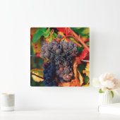 Grape Cluster Vierkante Klok (Huis)
