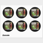 Grape Divorces Funny Ronde Sticker (Vel)