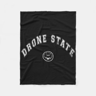 Grape Drone Staat Vliegend Geheim Drone New Jersey Fleece Deken