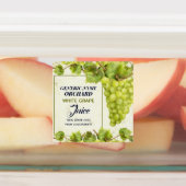 Grape Fruit Jam Jar Canning Labels (Aangebracht)