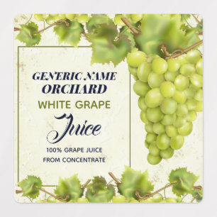 Grape Fruit Jam Jar Canning Labels