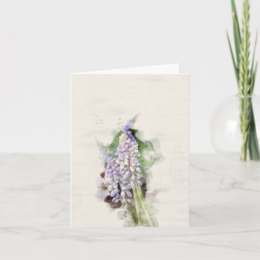 Grape Hyacinth Kaart (Voorkant)