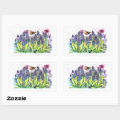 Grape Hyacinth Rechthoekige Sticker (Vel)